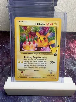 MINT ~ Birthday Pikachu Holo Rare Celebrations Classic Collection 24 Pokemon TCG - Image 1
