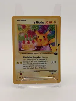 Birthday Pikachu 24/53 Holo Rare 25th Celebrations Classic - Pokemon 25th Great! - Image 1