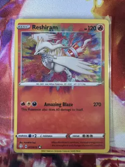Pokemon TCG - Shining Fates - Reshiram Amazing Rare 17/72 Holo - Image 1