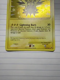 Pokemon TCG Zapdos 150/147 Platinum Supreme Victors Holo Card NM Condition - Image 3