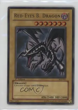 Red-Eyes B Dragon (Red-Eyes Black Dragon) 1st Ed. YuGiOh Starter Deck Joey 2003 - Image 1
