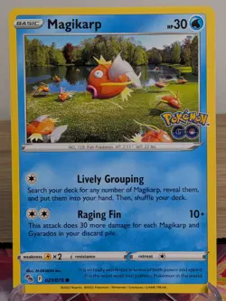 MAGIKARP 021/078 COMMON POKEMON GO POKEMON NM - Image 1