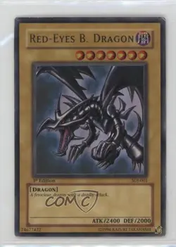Red-Eyes B Dragon (Red-Eyes Black Dragon) 1st Ed. YuGiOh Starter Deck Joey 2003 - Image 1