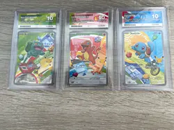 Pokemon First Partner Kanto Starters ACE 10 Gem Mint Sequential Set - Image 1