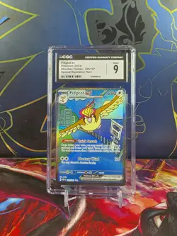 Pokemon TCG EN Pidgeot Ex 225/197 SAR Gegradet CGC 9 Mint - Image 1