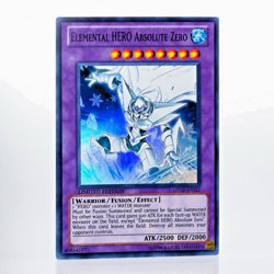 Yu Gi Oh! Elemental Hero Absolute Zero GENF-ENSE1 Super Rare Limited Near Mint - Image 1