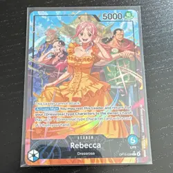 Bandai One Piece Card Game Rebecca OP05-039 Alt Art Leader Foil EN 5000 - Image 1