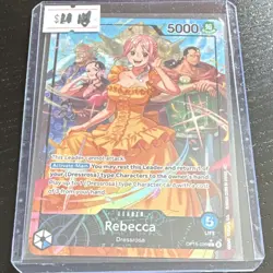 Bandai One Piece Card Game Rebecca OP05-039 Alt Art Leader Foil EN 5000 - Image 3