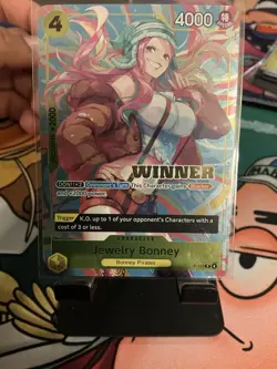 One Piece TCG Jewelry Bonney Winner p-113 Heroines Cup English - Image 1