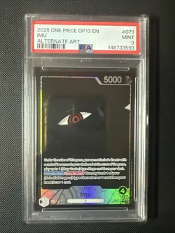 PSA 9 Imu Leader OP13-079 Carrying On His Will Alternate Art Foil English - Image 1
