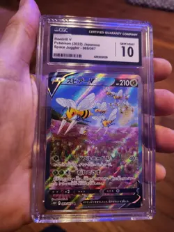 CGC 10 GEM MINT Beedrill V 069/067 Space Juggler s10p Japanese Pokemon Alt Art - Image 2