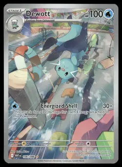 Pokemon Cards Dewott 106/086 Holo White Flare Illustration Rare NM - Image 1
