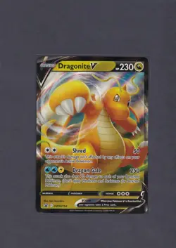 Dragonite V SWSH154 Jumbo Oversized Black Star Promo Pokemon TCG Card NM - Image 1
