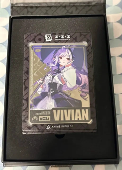 Zenless Zone Zero Vivian SILVER Metal Card ZZZ Anime Impulse Exclusive Series - Image 1