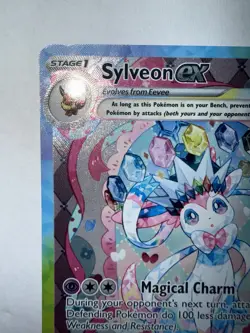 Pokemon TCG Sylveon EX Prismatic Evolutions Holo Card 156/131 - Image 2