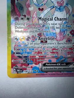 Pokemon TCG Sylveon EX Prismatic Evolutions Holo Card 156/131 - Image 5