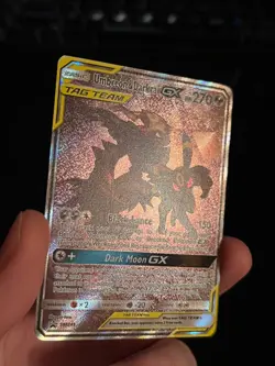 Umbreon & Darkrai GX SM241 Sm Holo Pokemon TCG Card Art Promo - Image 1
