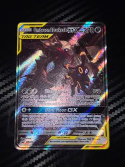 Umbreon & Darkrai GX SM241 Sm Holo Pokemon TCG Card Art Promo - Image 2