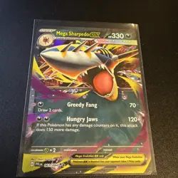Mega Sharpedo ex 61/94 Phantasmal Flames Pokemon Card NM - Image 1