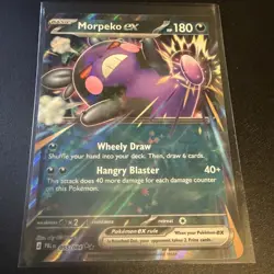 Morpeko ex 55/84 Pitch Black Pokemon Card NM - Image 1