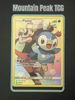 NM Piplup 239/236 Secret Rare - Cosmic Eclipse - Pokemon Card - Image 1