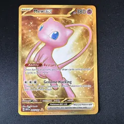 Pokemon Mew EX Gold TCG Card NM 205/165 Scarlet & Violet 151 - Image 1