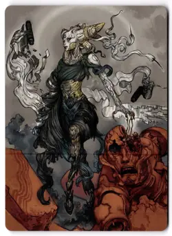 Tamiyo, Compleated Sage Art Card S Art Series: Kamigawa: Neon Dynasty 76 NM - Image 1