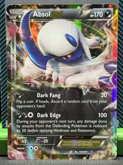 Pokemon TCG Absol-EX XY XY62 Holo Promo Card NM - Image 1