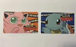1999 Blockbuster Video Pokemon Snap Smart Card Jigglypuff and Squirtle 2 pack - Image 1