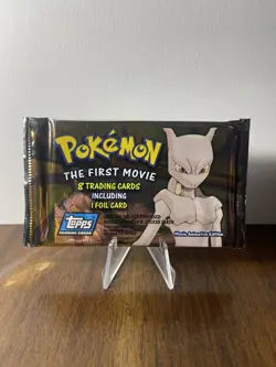 Pokemon The First Movie Trading Card SEALED Pack (8 Cards + 1 Foil Card) - Image 1