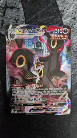 Umbreon VMAX Full Art Ultra Rare Holo Pokemon TCG SWSH07 Evolving Skies Card - Image 1