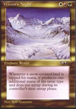 1x Winter's Night NM-Mint, English Alliances MTG Magic - Image 1