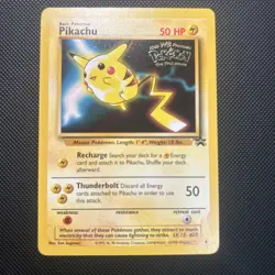 Pikachu Pokemon Card WB Movie Black Star Promo Stamped 4 Vintage WOTC - - Image 1