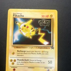 Pikachu Pokemon Card WB Movie Black Star Promo Stamped 4 Vintage WOTC - - Image 5