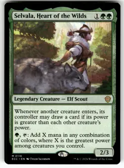 Selvala, Heart of the Wilds 116 Commander: Lorwyn Eclipsed MTG NM - Image 1