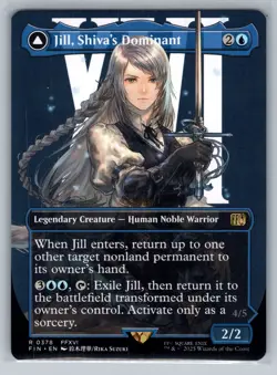 MTG Jill, Shiva's Dominant // Shiva, Warden of Ice Borderless - FINAL FANTASY - Image 1