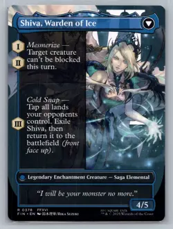 MTG Jill, Shiva's Dominant // Shiva, Warden of Ice Borderless - FINAL FANTASY - Image 2