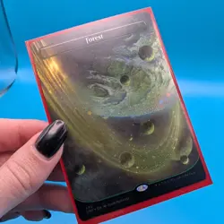 Forest (495) (Borderless) (Galaxy Foil) Unfinity Foil - Image 3
