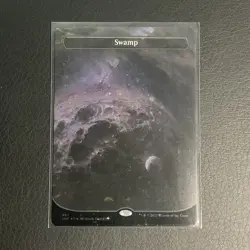 Wizards of the Coast Swamp 493 Unfinity Full Art Galaxy Foil Basic Land 2022 EN - Image 1