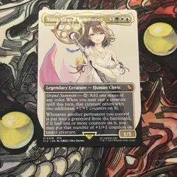 Yuna, Grand Summoner Borderless Foil, MTG Single, FIN 0208 Mythic Near Mint - Image 1
