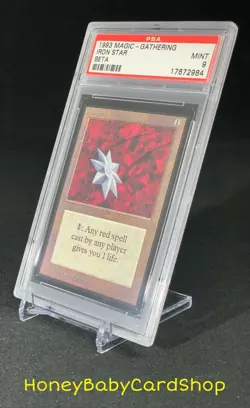 MTG Limited Edition Beta 1993 Iron Star PSA 9 Mint Old School 93/94 - Image 3