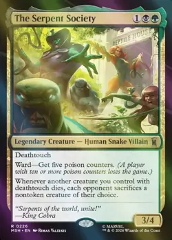 The Serpent Society Foil Marvel Super Heroes #226 Magic TCG - Image 1