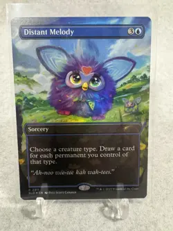 MTG- Distant Melody #2311 Rare Borderless Rainbow Foil-Furby-Secret Lair - Image 1
