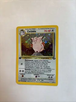Vintage Pokemon 1999 WOTC 1st Edition Clefable Holo 1/64 Jungle Rare - Image 1