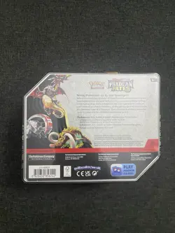 Pokemon TCG Scarlet & Violet Paldean Fates Shiny Charizard ex Tin Sealed 5 Packs - Image 2