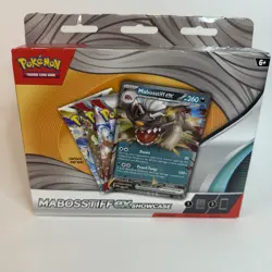 POKEMON MABOSSTIFF EX SHOWCASE BOX SEALED PROMO + 3 BOOSTER PACKS NEW UNOPENED - Image 1
