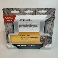 POKEMON MABOSSTIFF EX SHOWCASE BOX SEALED PROMO + 3 BOOSTER PACKS NEW UNOPENED - Image 2