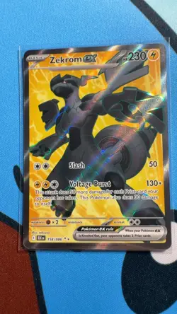 Zekrom ex 158/086 Holo Ultra Rare Black Bolt Pokemon Near Mint - Image 1