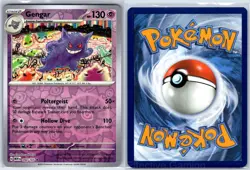 Gengar 094/165 Rare 151 Pokemon Reverse Holo NM Komiya - Image 3