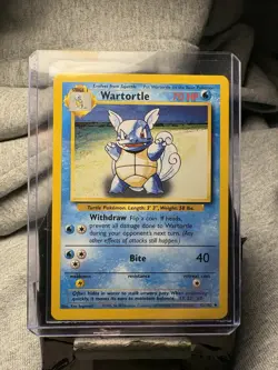 Pokemon TCG Wartortle Base Set, Unlimited Uncommon Card 42/102 - Image 1
